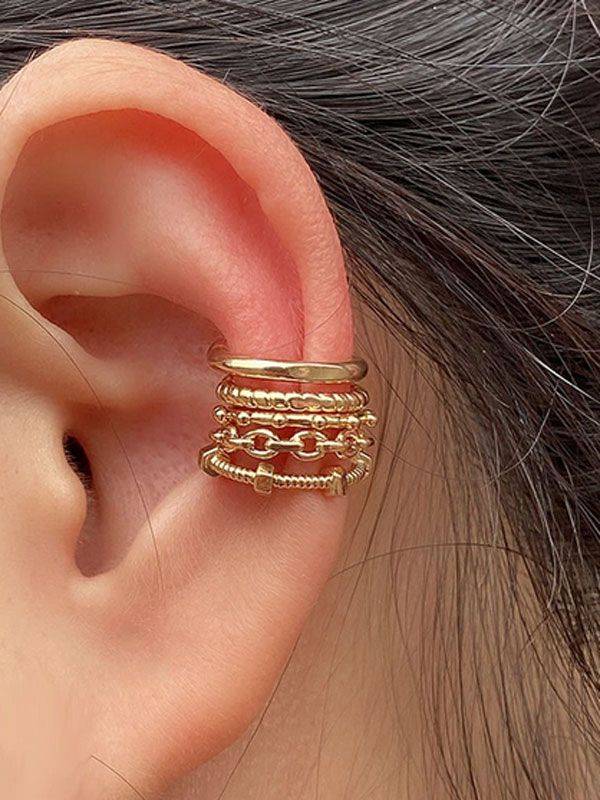 Metal clip earring