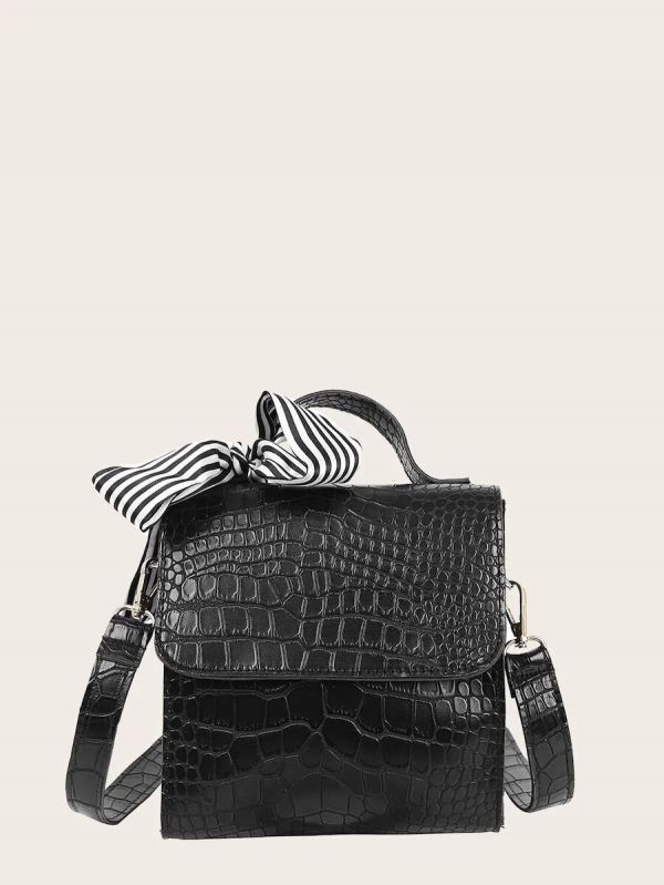 Black bag with elegant strip