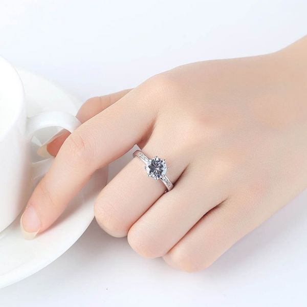 Solitaire Cubic Zirconia Ring