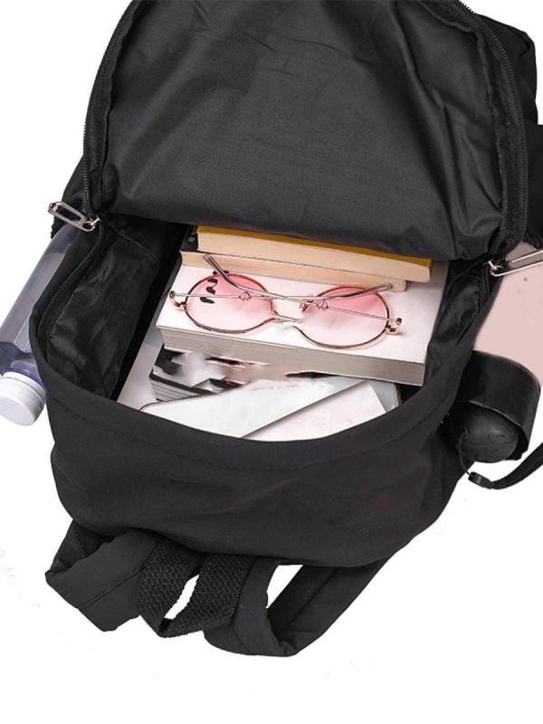Black school backpack