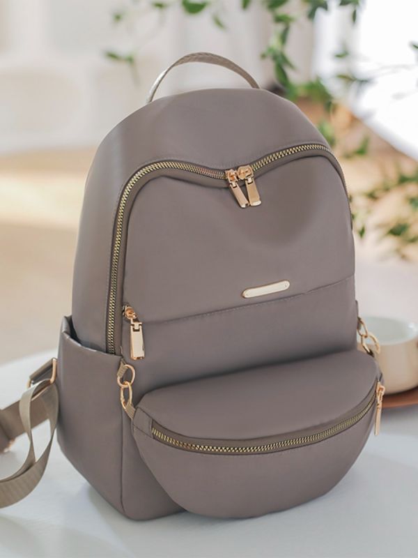 Gray large backpack