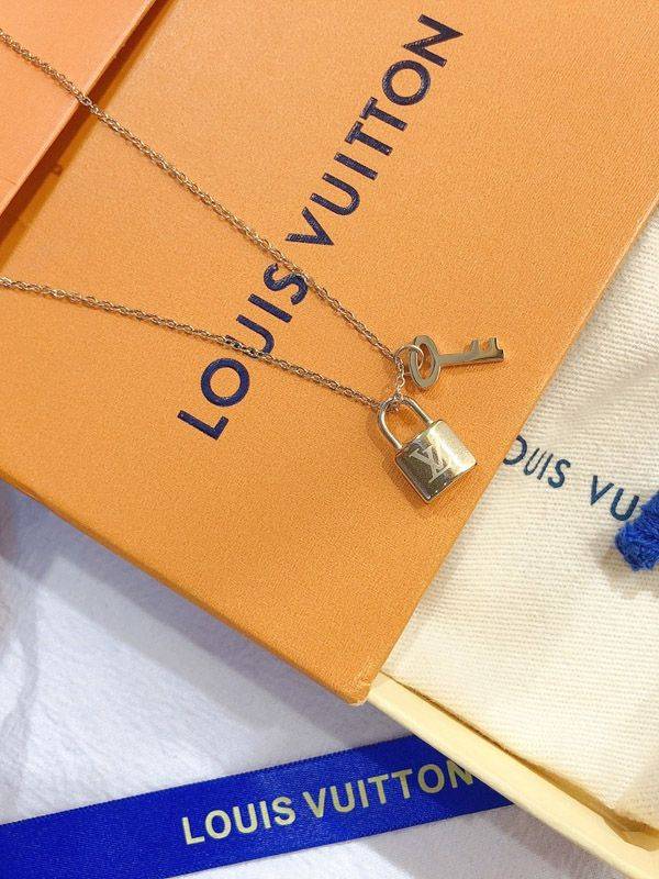 Louis Vuitton Key & Lock Necklace