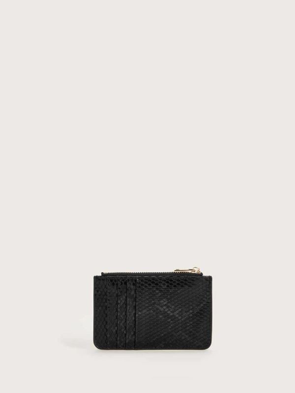 Black print wallet