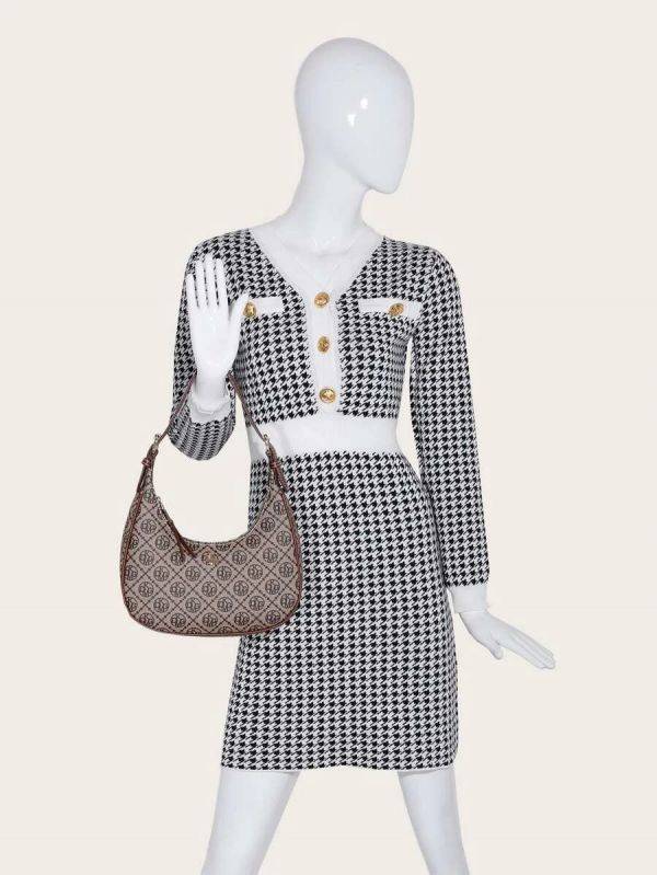 Blue baguette bag