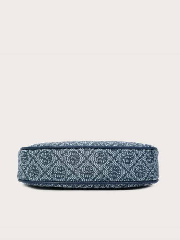 Blue baguette bag