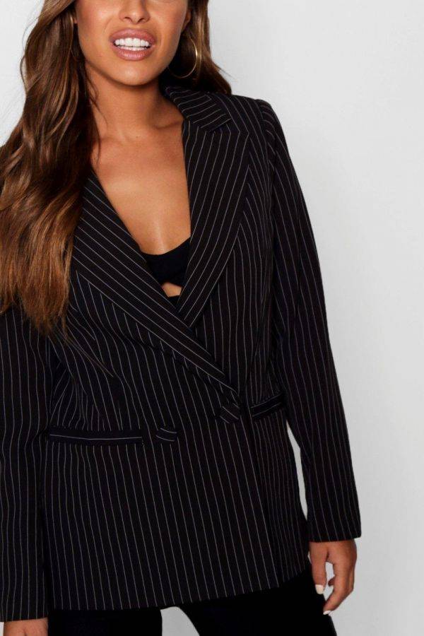 Women 's black and white striped blouse from Boho
