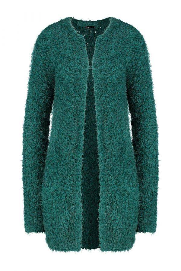 Long cardigan soft knitted