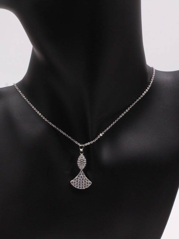 Bvlgari gold zircon necklace