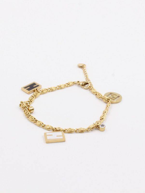 Soft golden Fendi bracelet