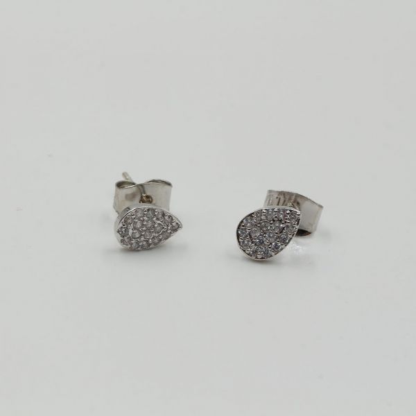 Small zircon earrings