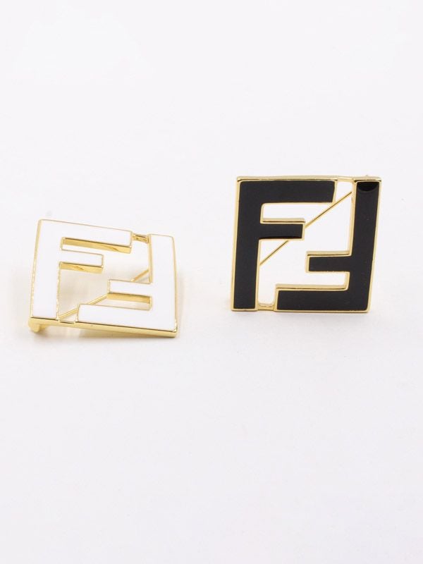 Fendi F Lugo brooch
