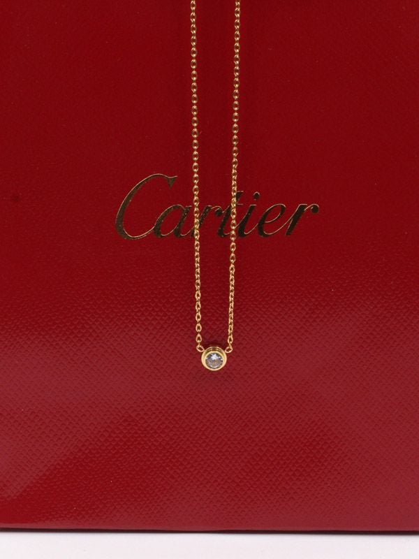 Soft Cartier One Stone Necklace