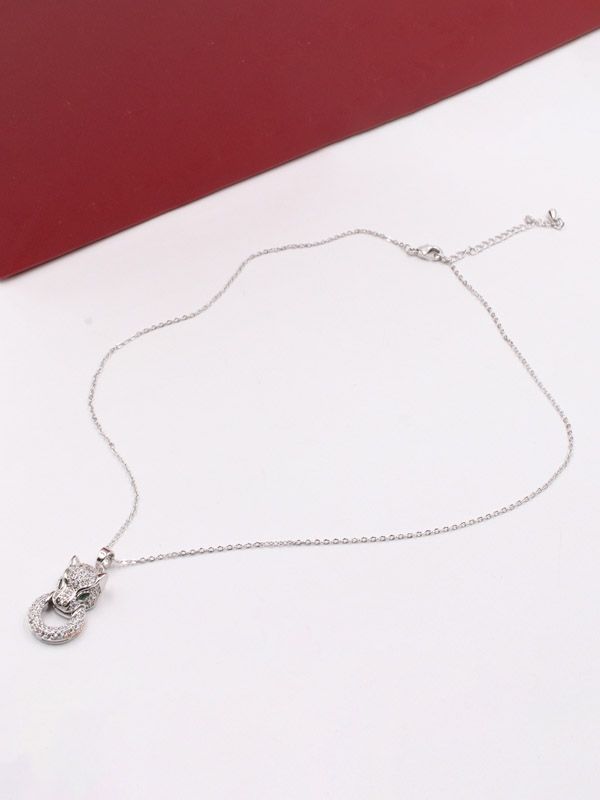 Cartier Tiger Circle Face Necklace