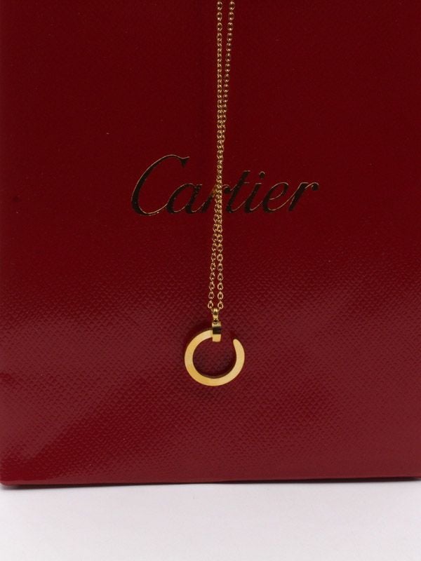 Cartier gold mini stud necklace
