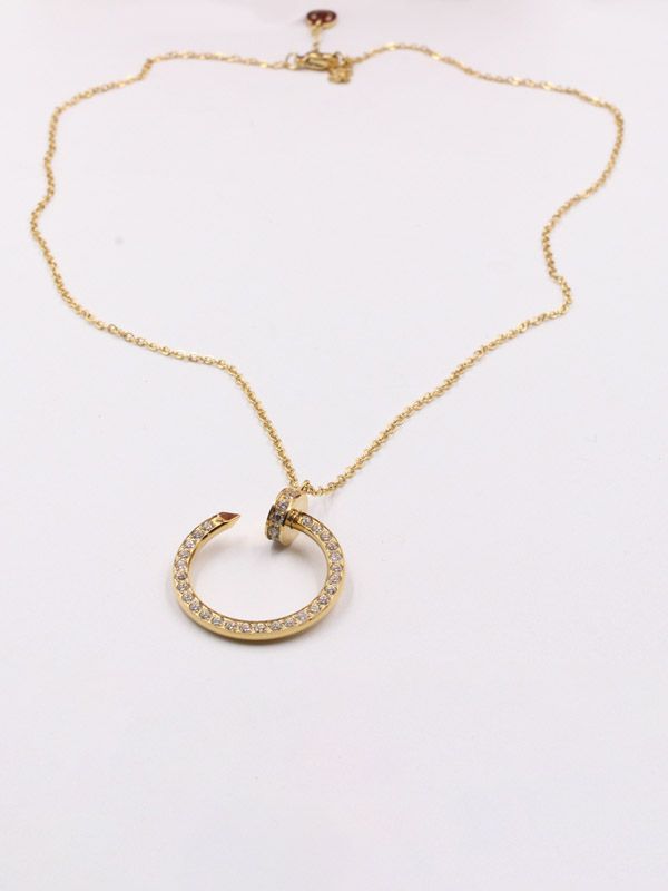 Cartier nail chain, large zircon