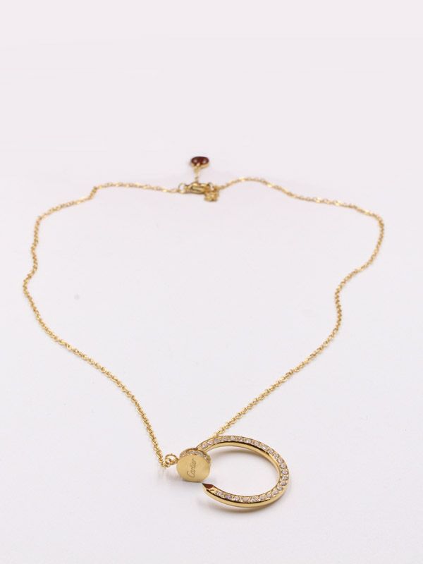 Cartier nail chain, large zircon