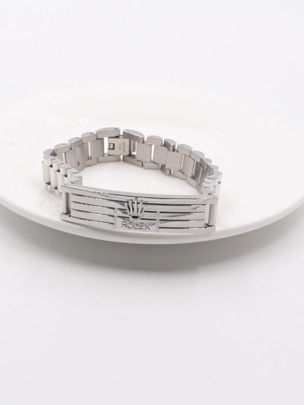 Rolex silver metal bracelets for men