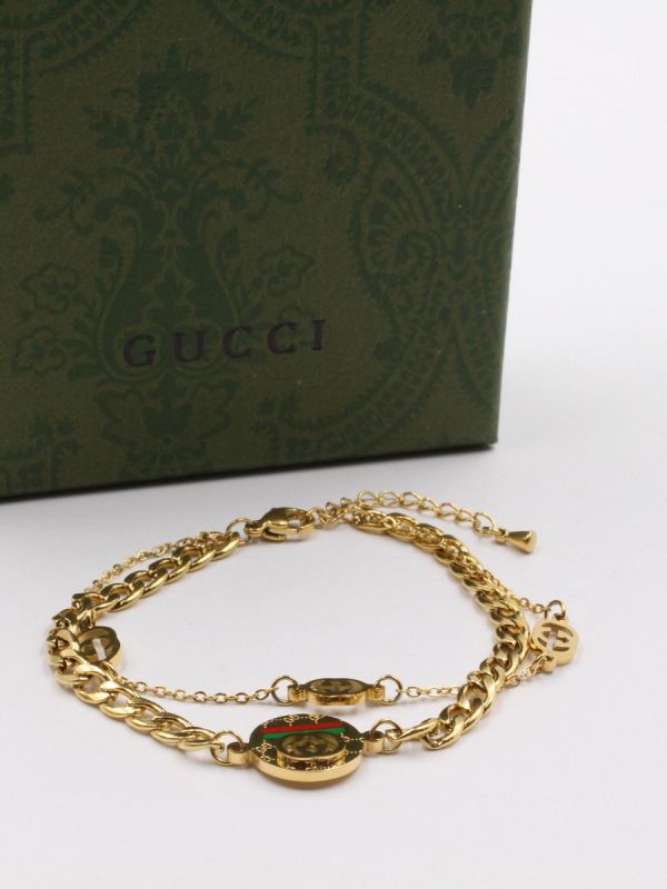 Gucci Double Shine Logo Bracelets