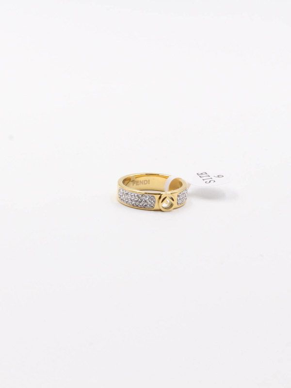Fendi FF Metal Ring Oro Rosa Size S | eBay