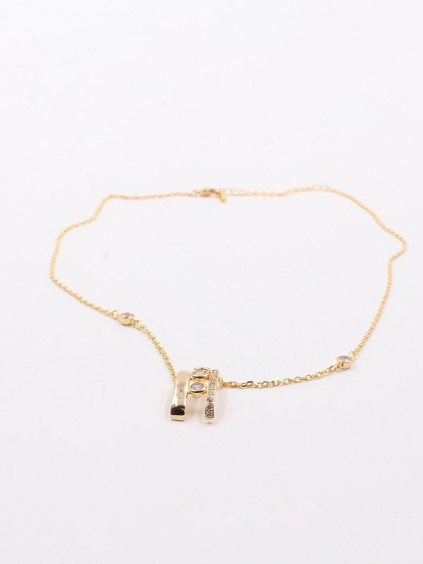 Gold and silver Messika necklace