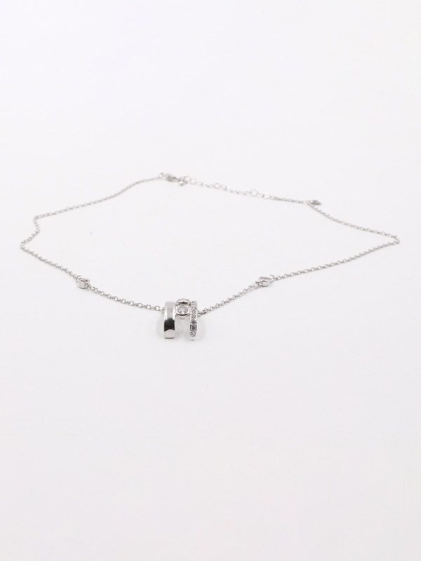 Gold and silver Messika necklace