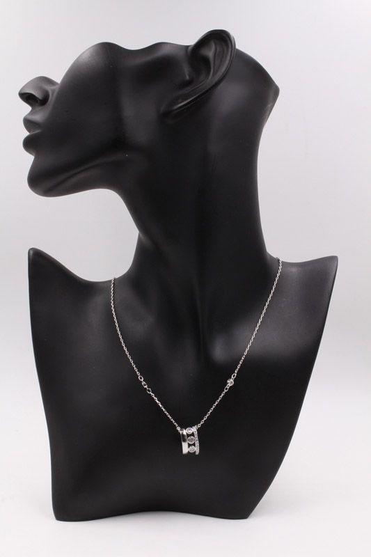 Gold and silver Messika necklace