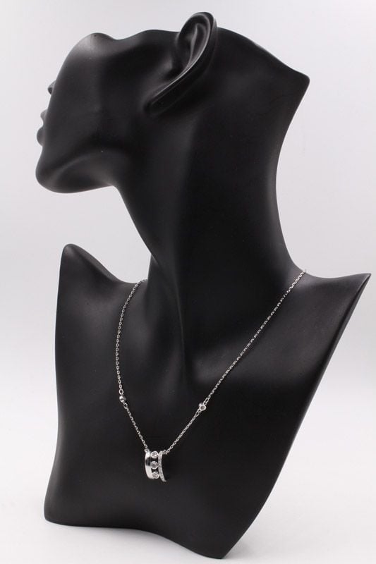 Gold and silver Messika necklace
