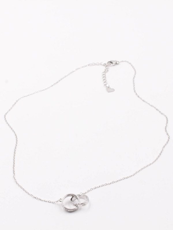 Soft silver-tone rings