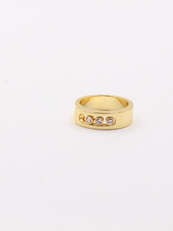 Messika Zircon Three Stones Flat Ring