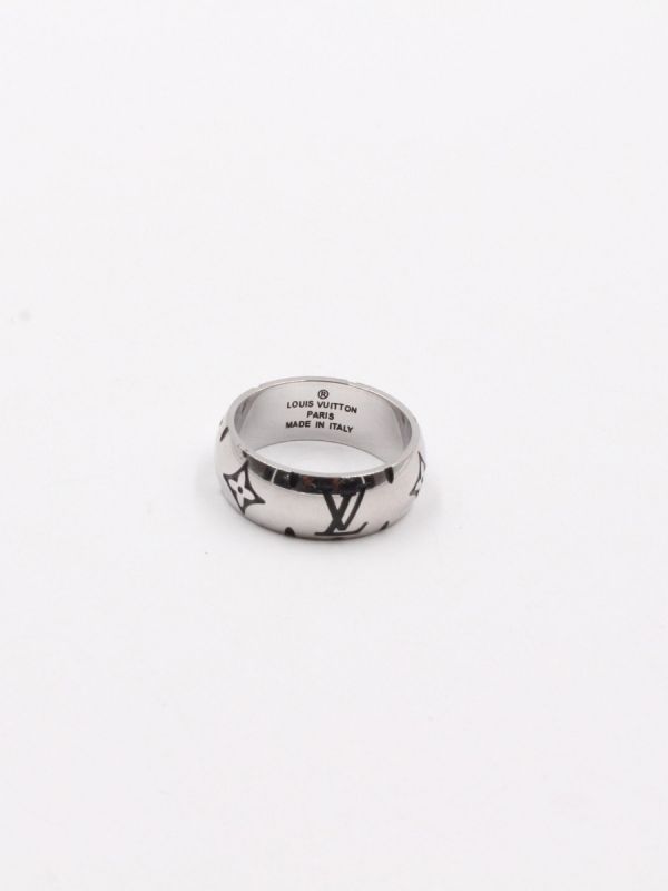 Louis Vuitton Black Logo Ring