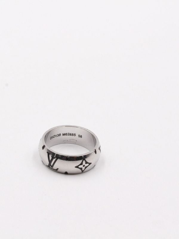 Louis Vuitton Black Logo Ring