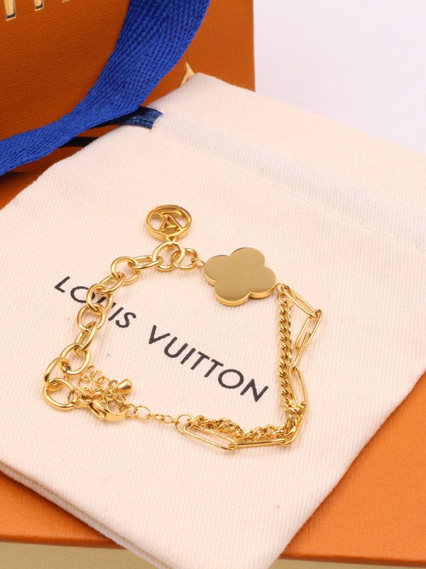 Louis Vuitton Brasserie Baby Flower Bracelet Monogram Brown M8029A