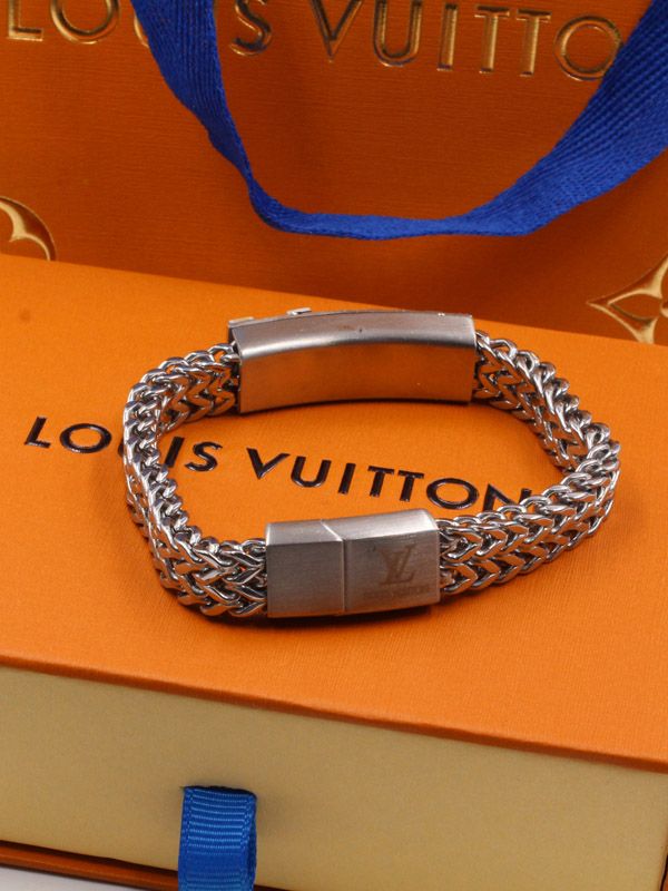 Louis vuitton stainless steel cheap bracelet