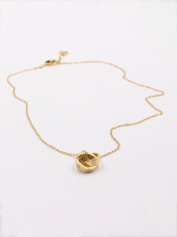 Soft gold Cartier Love necklace