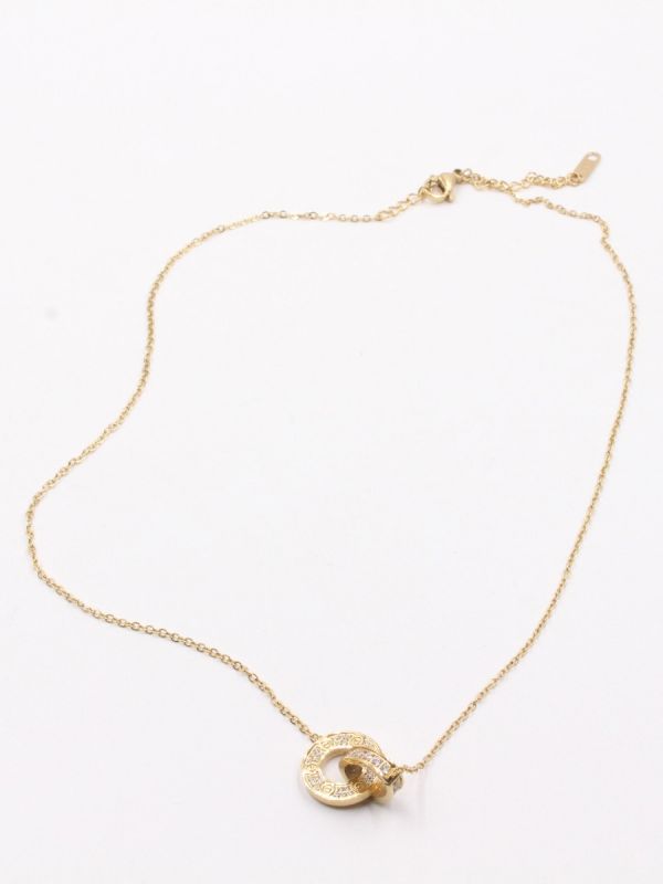Cartier Love Gold Zircon Necklace