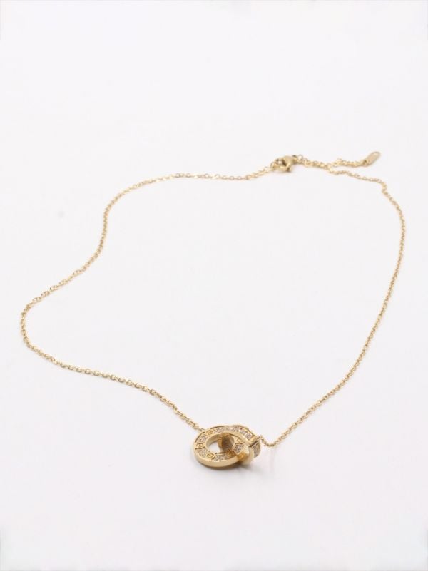Cartier Love Gold Zircon Necklace