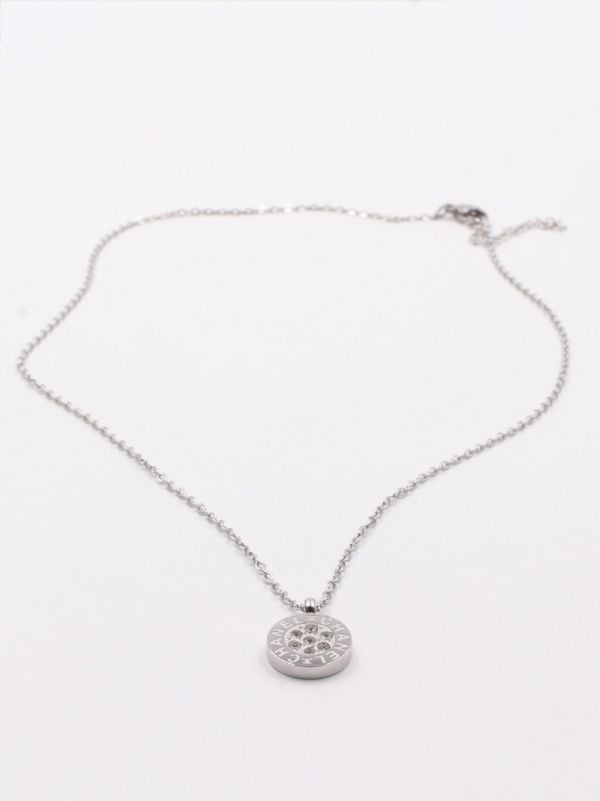 Soft zircon gold Chanel necklace