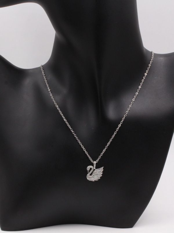 Swarovski zircon silver necklace