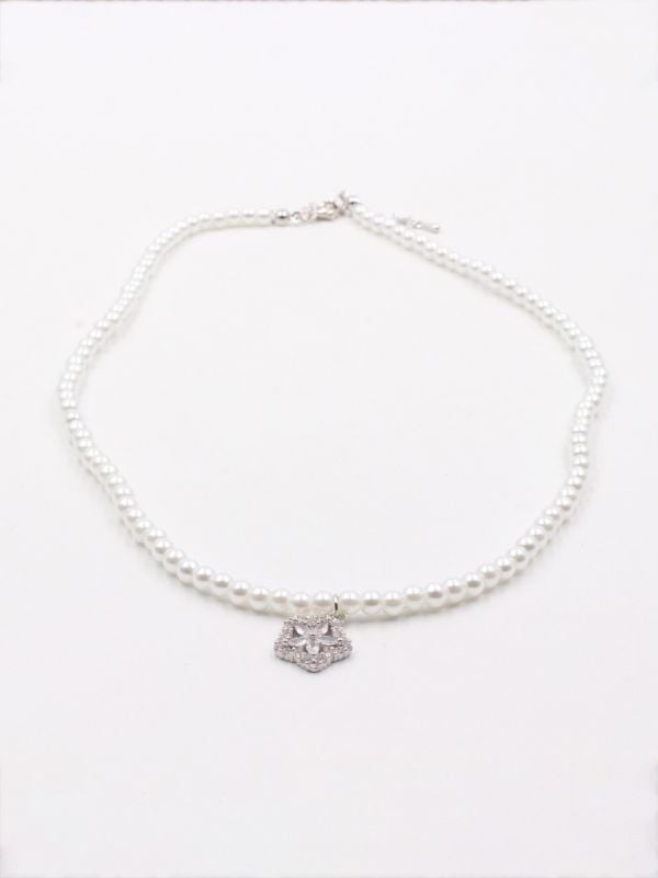 Lulu zircon and rose necklace
