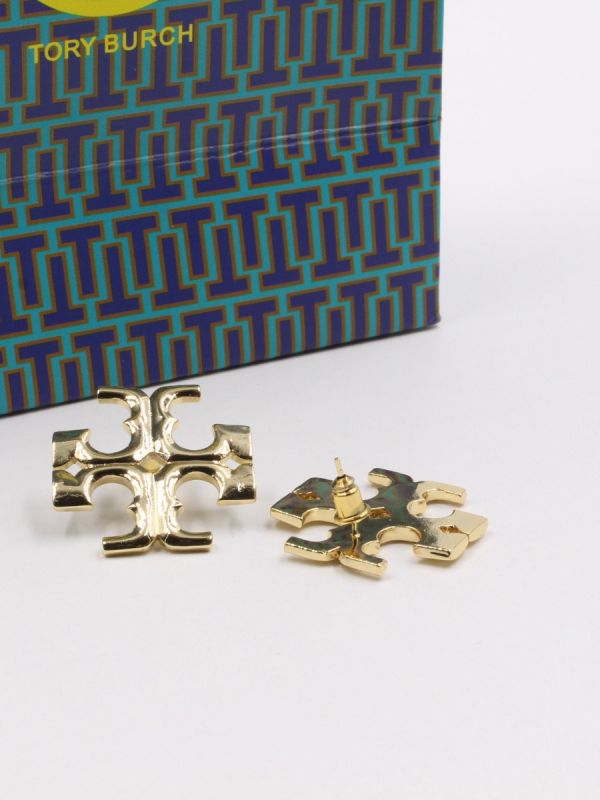 Tory Burch big logo earrings