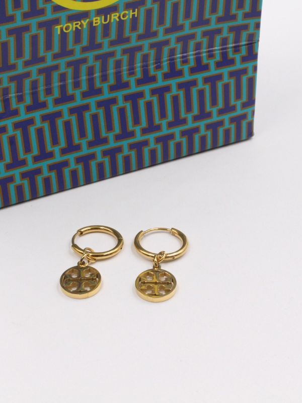 Tory Burch Logo Clip Earring