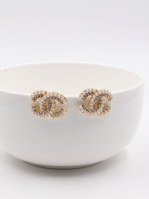 Chanel Pearl Small Stones Earring