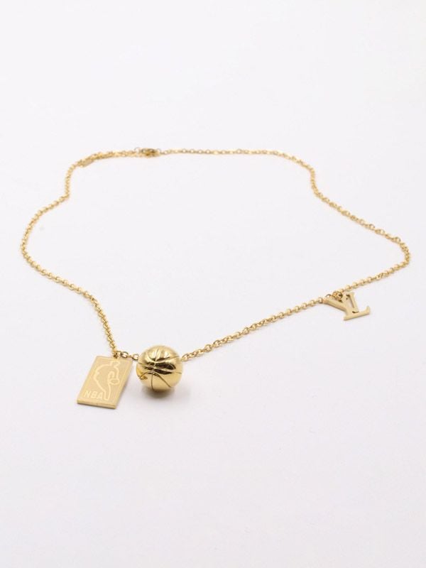 Gold Louis Vuitton Bulls Necklace
