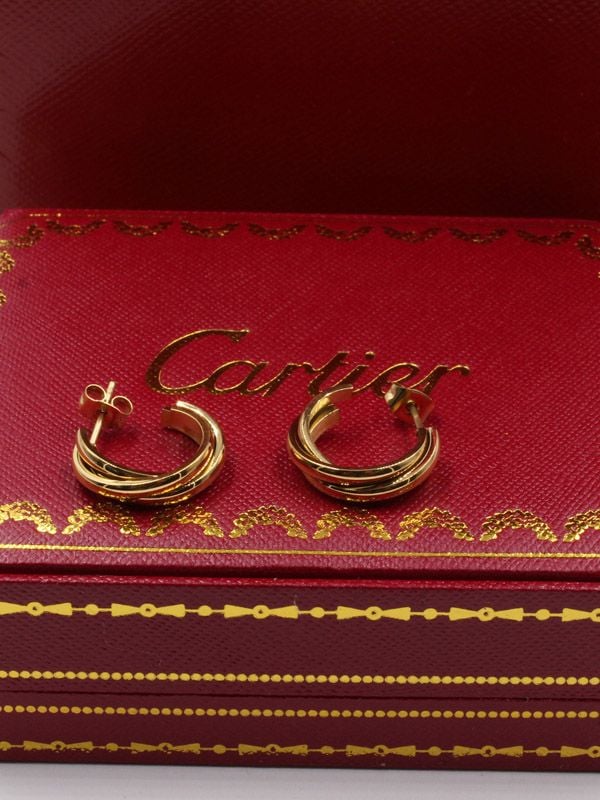 Cartier round stainless steel earring