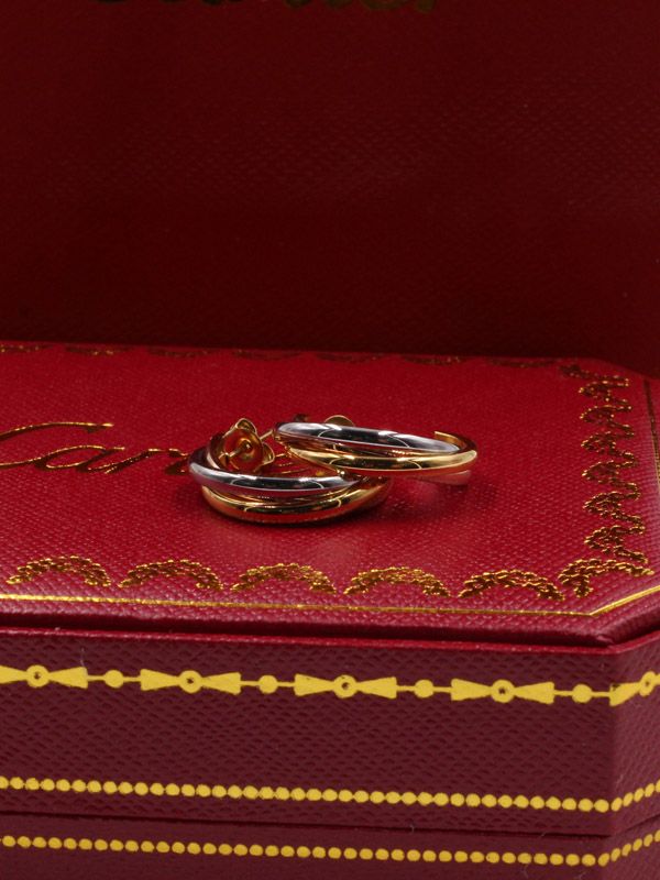 Cartier round stainless steel earring