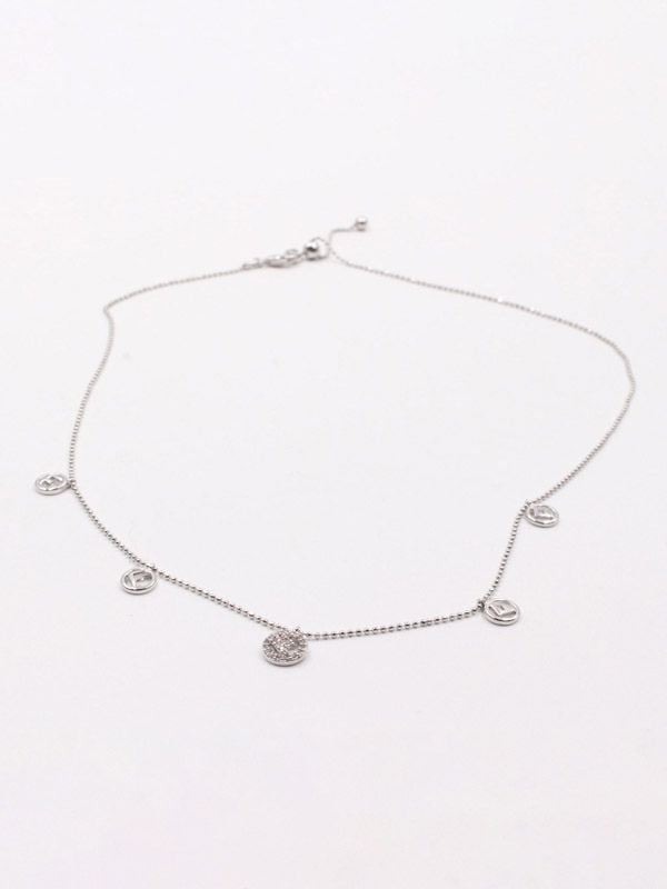 Fendi soft zircon choker