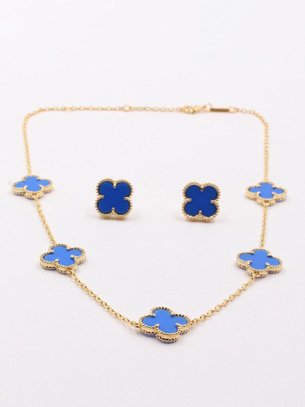 VENINI Van Cleef & Arpels オーナメント 2個セット Lotus openwork pendant mini model 18K white gold, Diamond