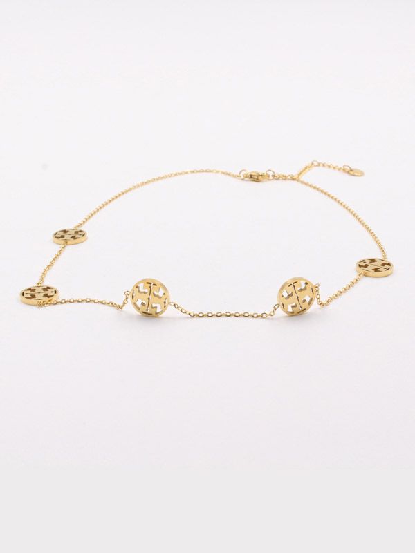 Tory Burch gold logo necklace