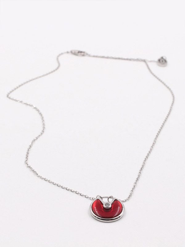 Cartier Circle Logo Shell Colorful Necklace