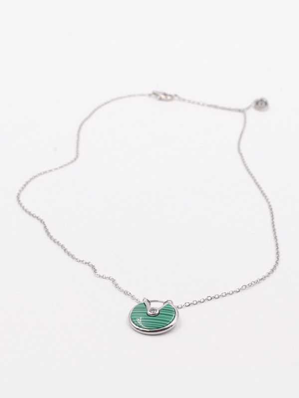 Cartier Circle Logo Shell Colorful Necklace